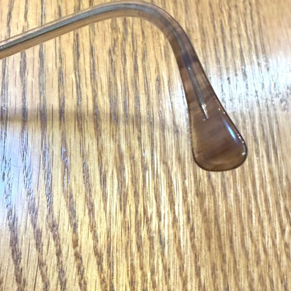 Vintage Gem Sparkle Brown‎ Oversized Eyeglasses Frames Only Retro 70s Butterfly